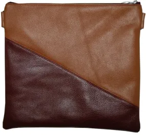 Contemporary Leather Tallis and Teffilin Bag Angle Cut 2 Color bag 320C-BG