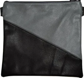 Contemporary Leather Tallis and Teffilin Bag Angle Cut 2 Color bag 320C-BK