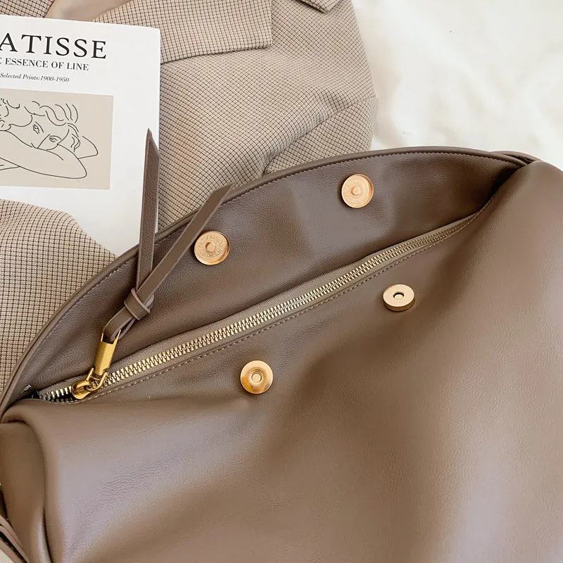 Crossbody Bags for Women Large Capacity Luxury Handbags Solid Soft Shoulder Bags Female Casual Travel Bag Vintage