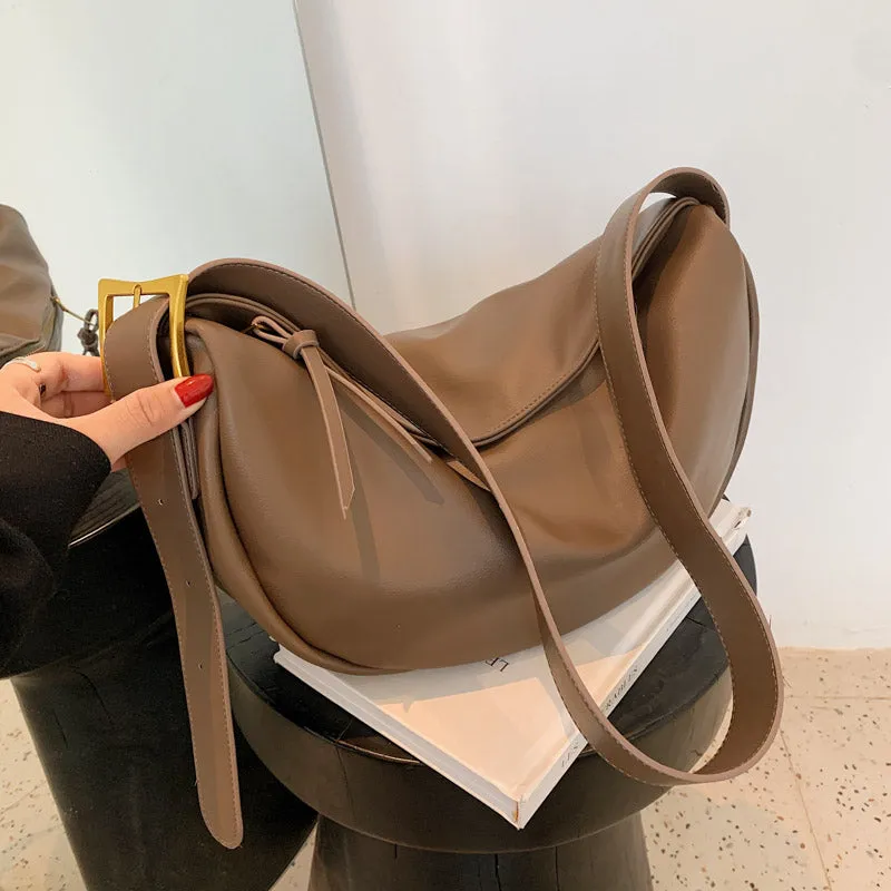 Crossbody Bags for Women Large Capacity Luxury Handbags Solid Soft Shoulder Bags Female Casual Travel Bag Vintage