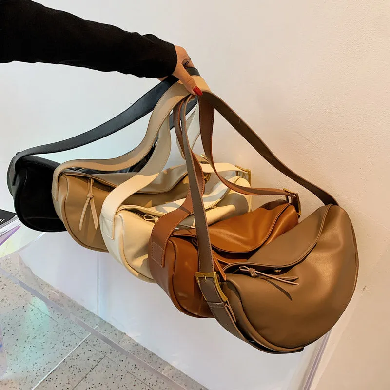 Crossbody Bags for Women Large Capacity Luxury Handbags Solid Soft Shoulder Bags Female Casual Travel Bag Vintage