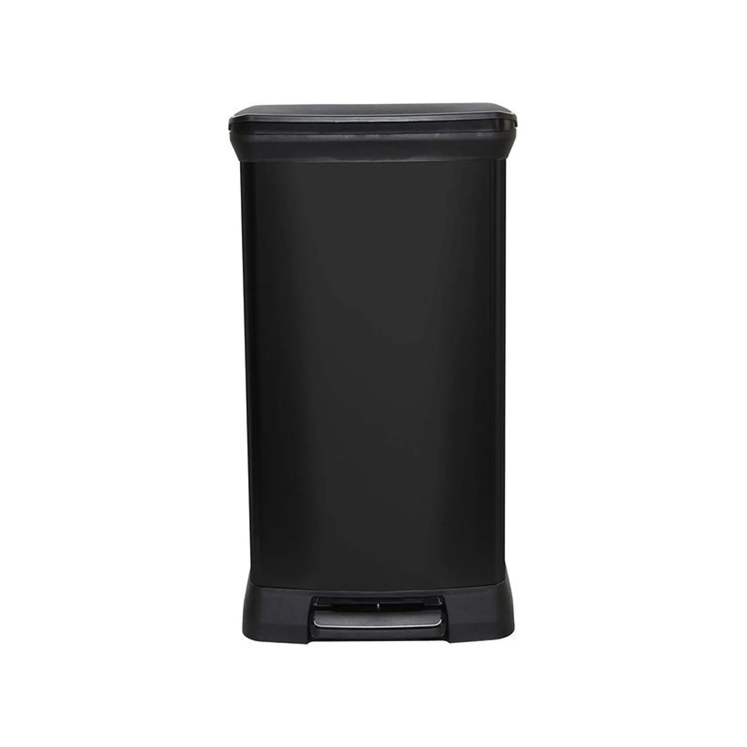 CURVER DECO BIN 50L Black Pedal Bin with Removable Compartment Elegant Modern Design No Prints