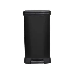 CURVER DECO BIN 50L Black Pedal Bin with Removable Compartment Elegant Modern Design No Prints