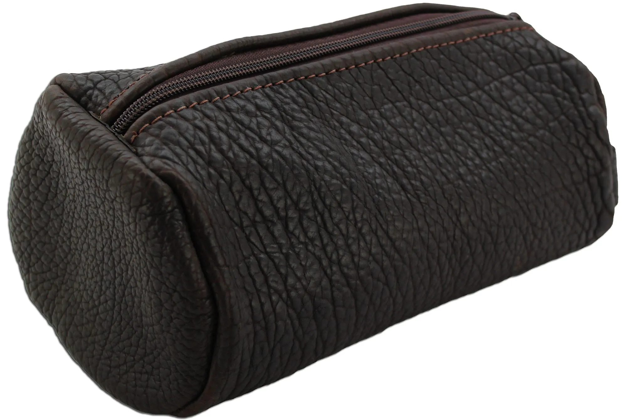 Dark Brown American Bison Travel Toiletry Zippered Bag