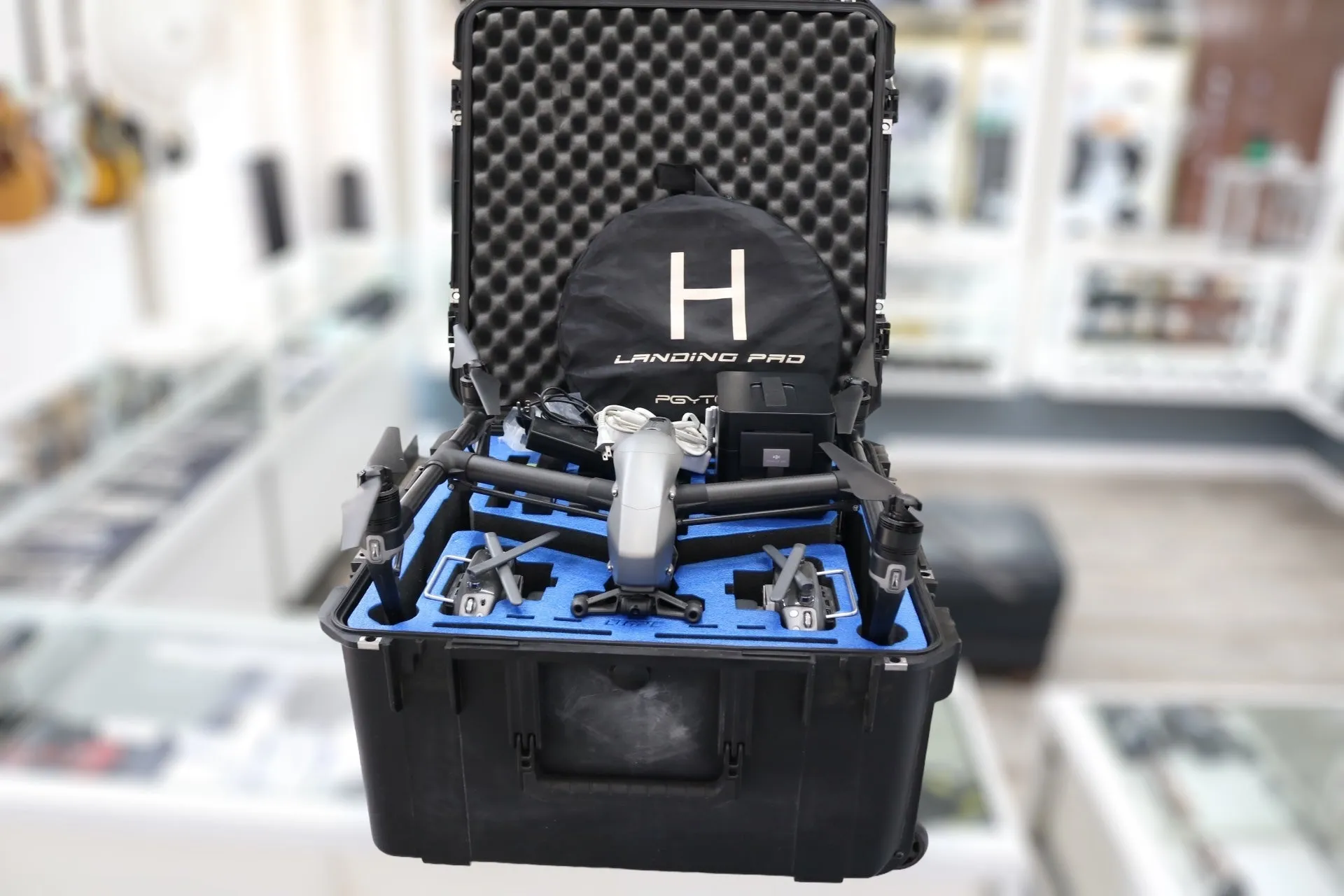 DJI Inspire 2 Drone Dual Camera Dual Remote Rolling Case Bundle