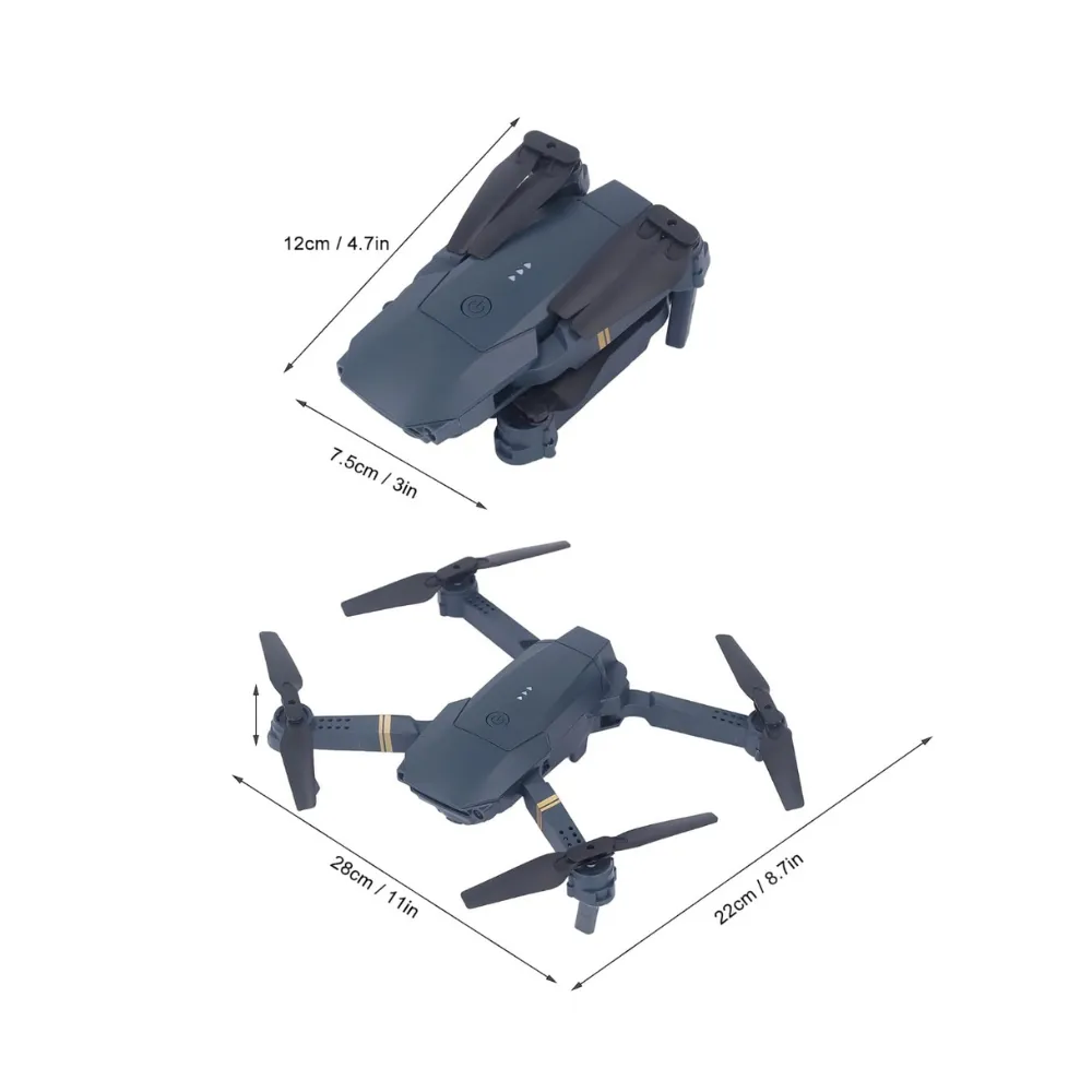 Drone pliable Quadcopter avec caméra FHD quadrirotor, contrôle par application -BLACKFRIDAY-