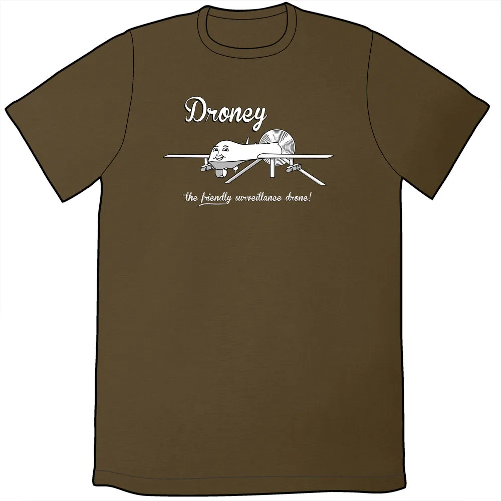 Droney the Friendly Drone Shirt by Tom Tomorrow