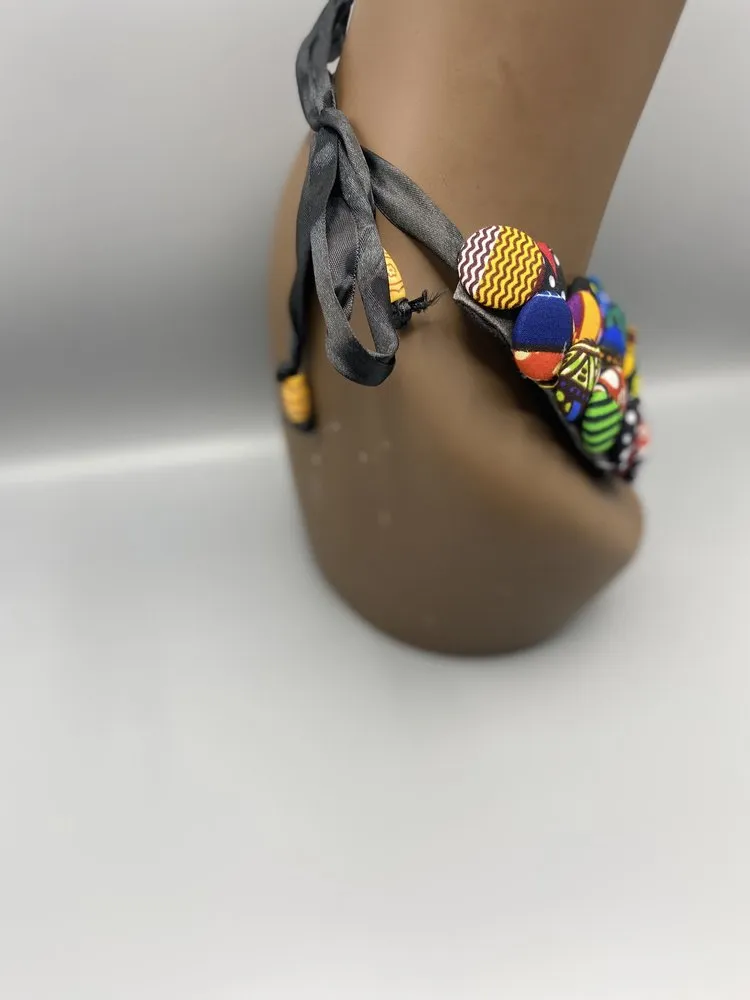 Duku 4-Tier Button Necklace