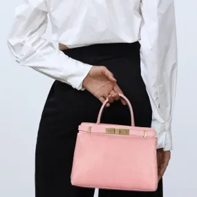 Dwarves Cherry Blossom Simple Vegetable Tanned Leather Shoulder Bag Women Handbag