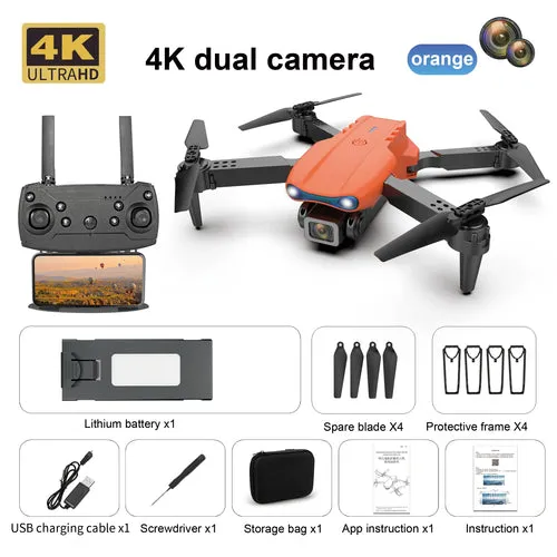 E99 K3 4K Camera Drone - Foldable Quadcopter with Dual Lens FPV