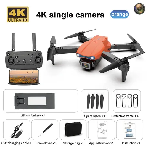 E99 K3 4K Camera Drone - Foldable Quadcopter with Dual Lens FPV
