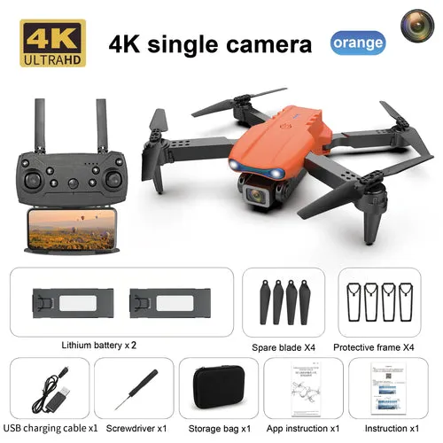 E99 K3 4K Camera Drone - Foldable Quadcopter with Dual Lens FPV