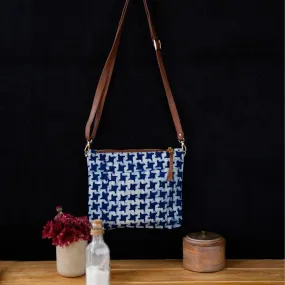 Eco-Conscious Indigo Block Star Print Sling