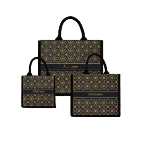 Elegant Mandala Jute Tote Bag