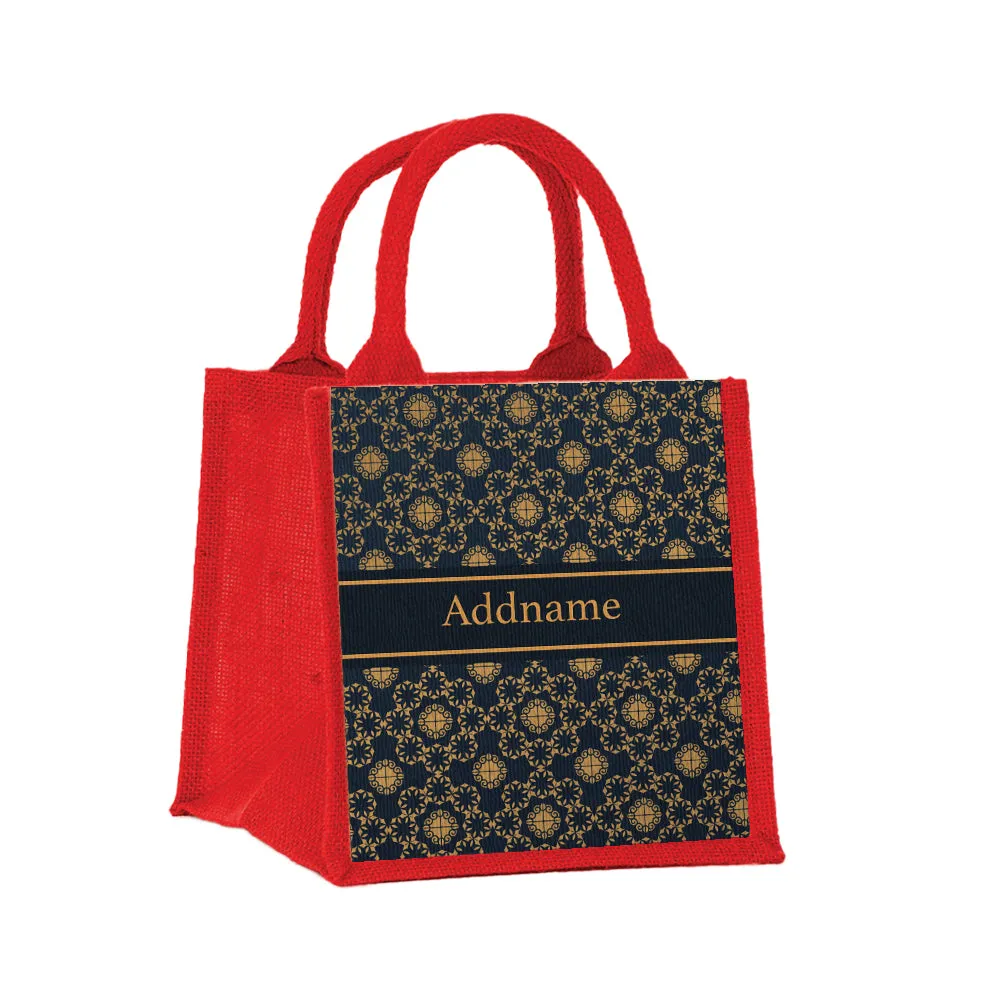 Elegant Mandala Jute Tote Bag