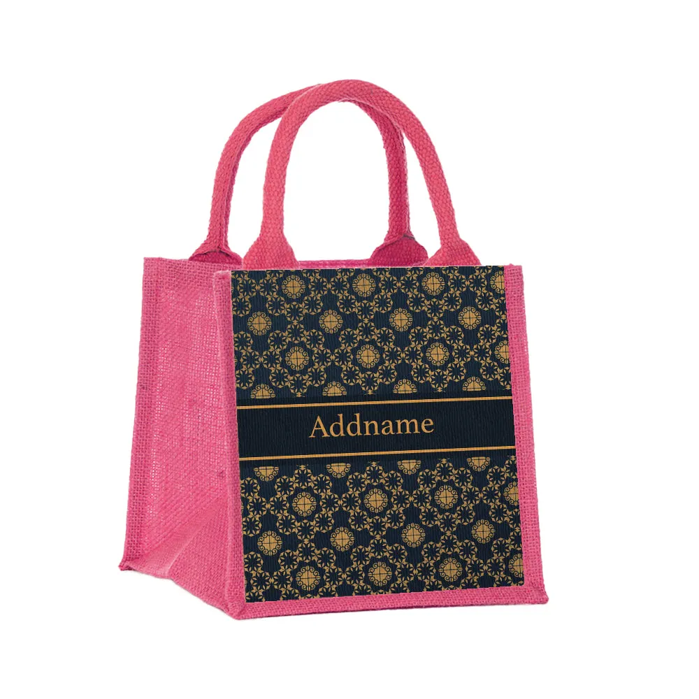 Elegant Mandala Jute Tote Bag