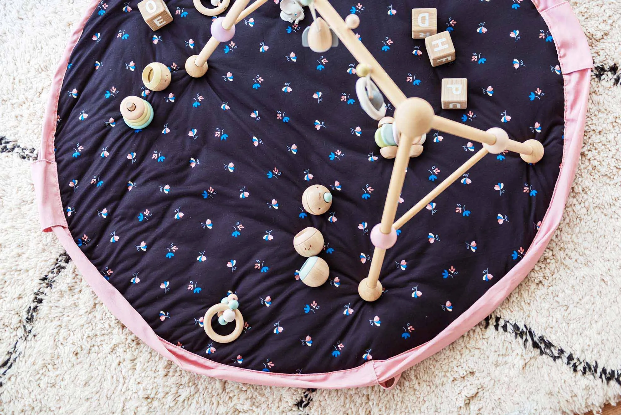 Flowers Baby Playmat - Bag