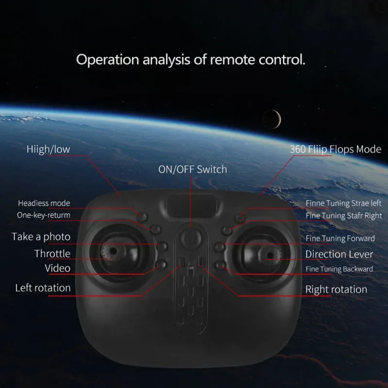 Foldable Halolo HJ14W 1080P HD Camera Drone with Wifi FPV Capabilities