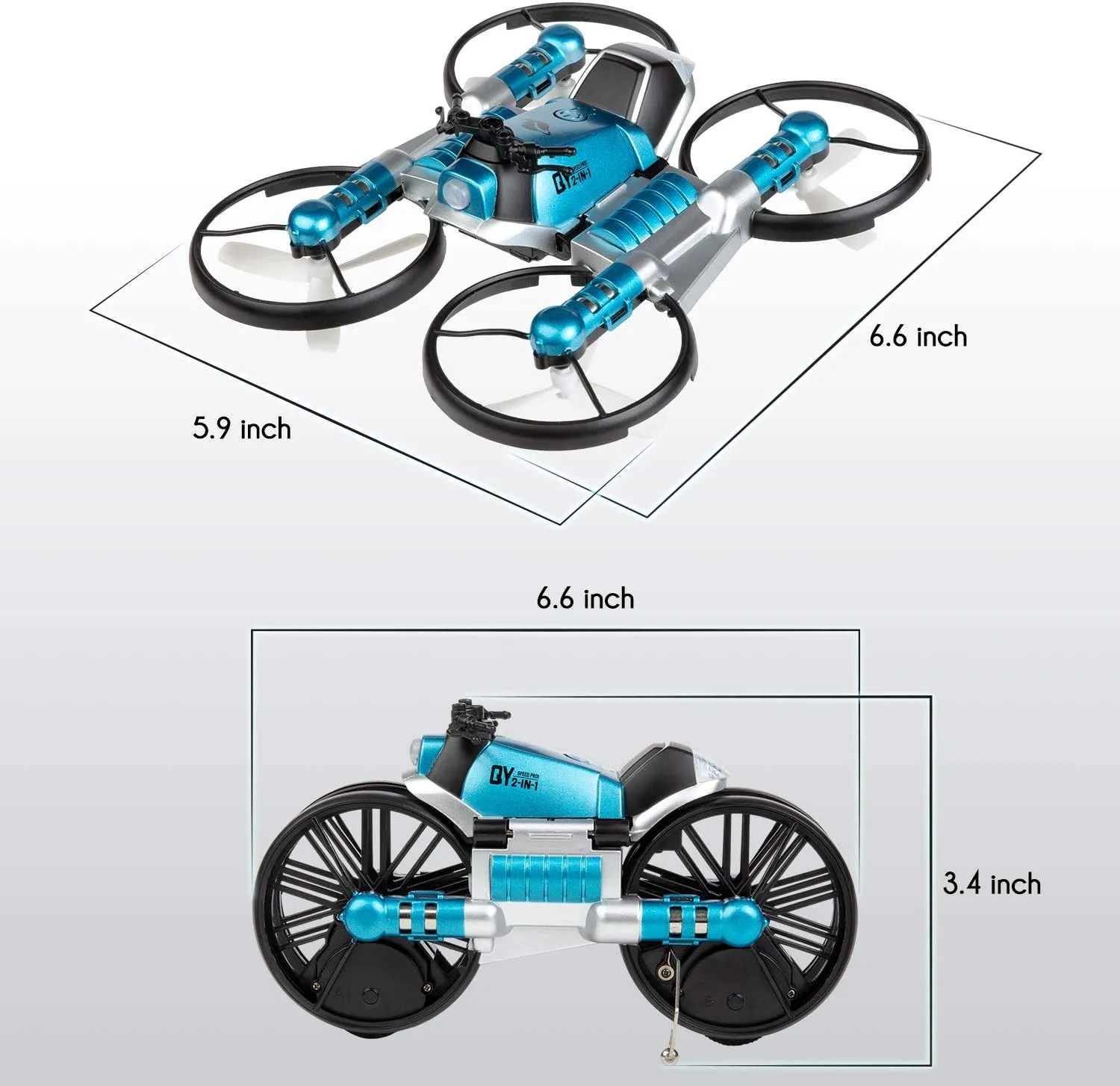 Foldable Quadcopter Blue