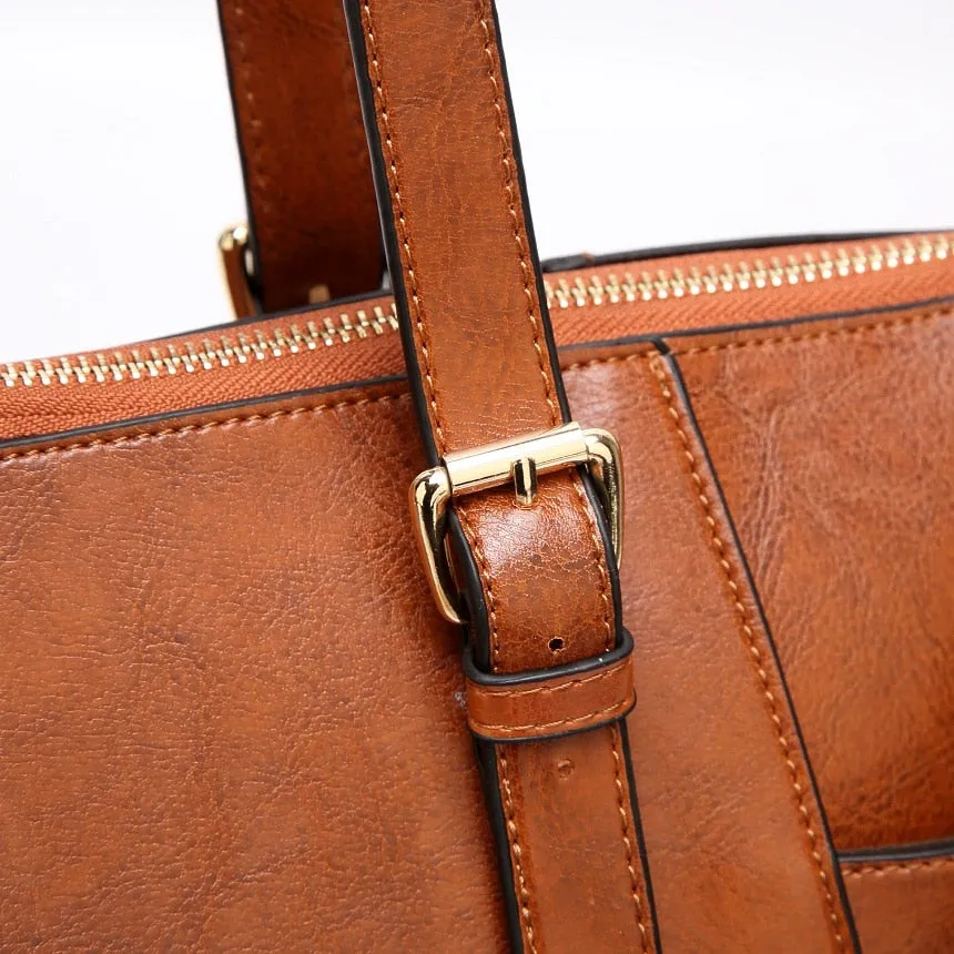 Funki Buys | Bags | Handbags | Women's Leather Tote Work Bag