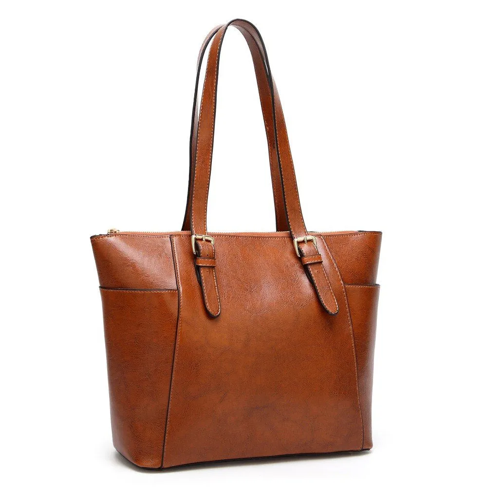 Funki Buys | Bags | Handbags | Women's Leather Tote Work Bag