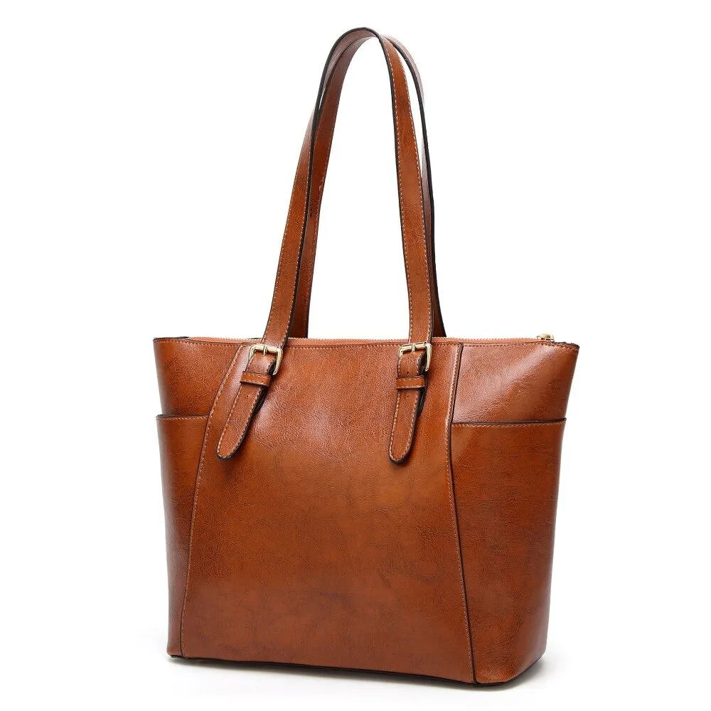 Funki Buys | Bags | Handbags | Women's Leather Tote Work Bag