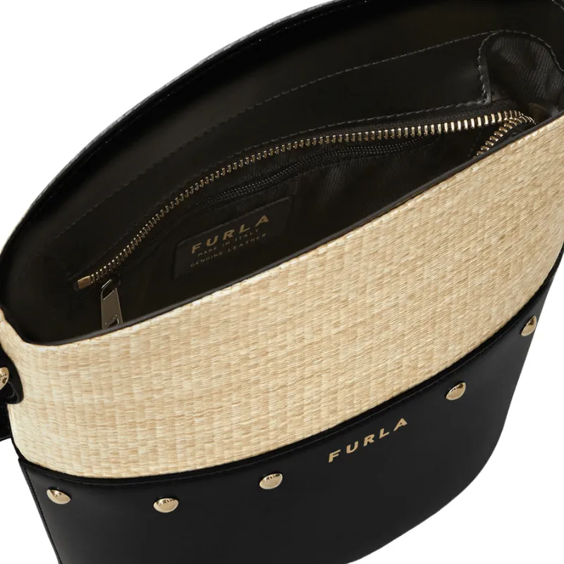 Furla Share Mini Bucket Bag - Deserto   Nero