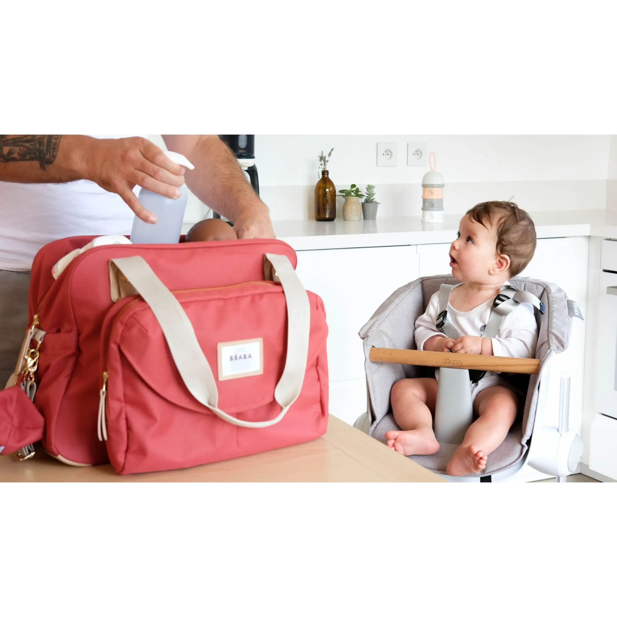 Geneva II Changing Bag Terracota