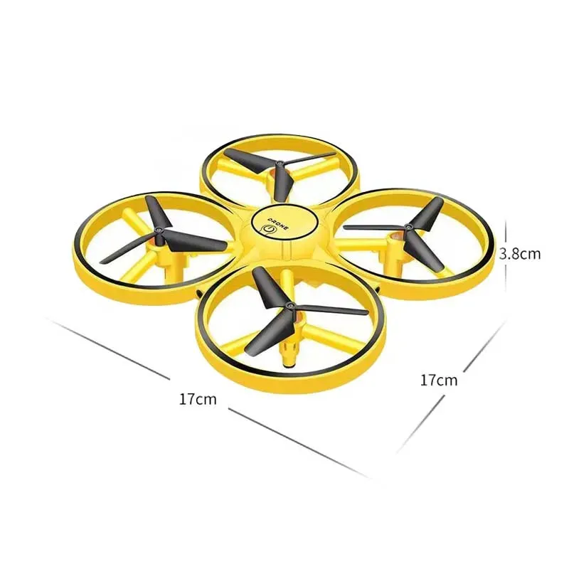 Gesture-Controlled Mini Drone with LED Lights - Fun Flying Experience!