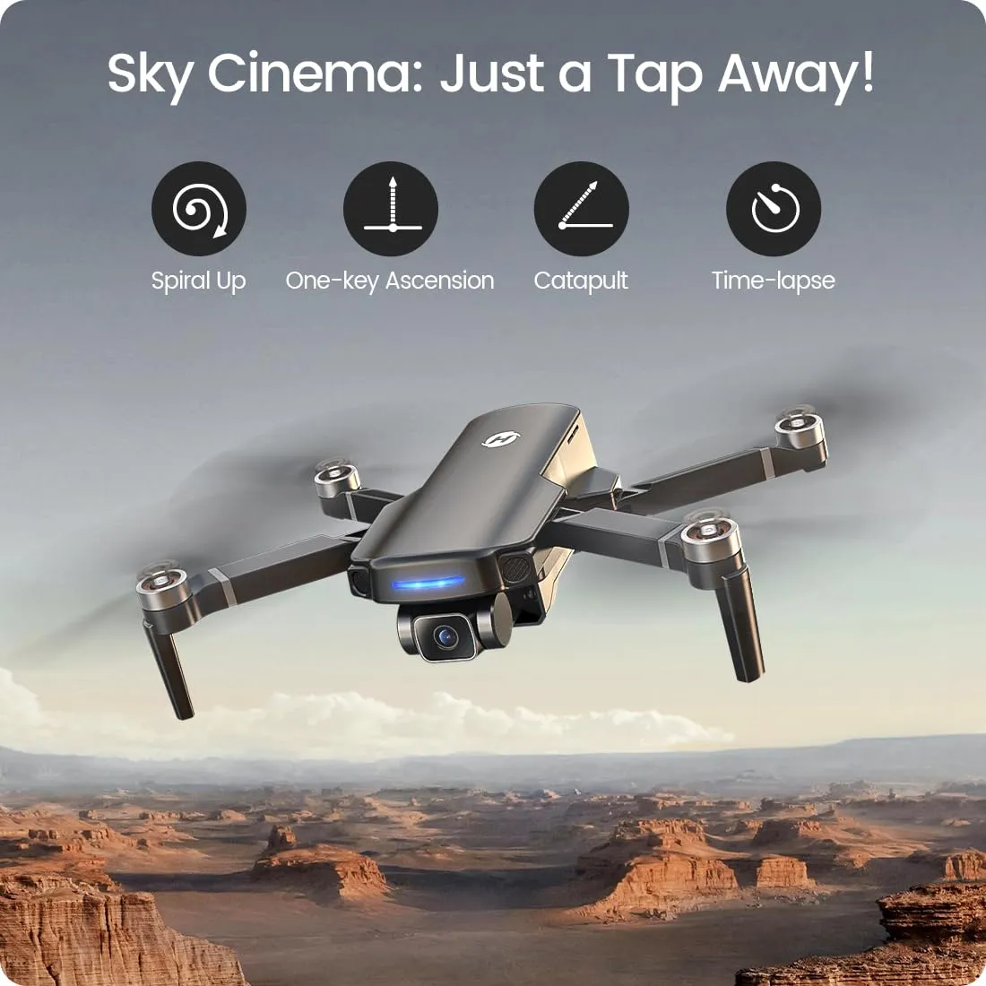 GPS Drone with 4K UHD Camera for Adults Beginner; HS360S 249g Foldable FPV RC Quadcopter