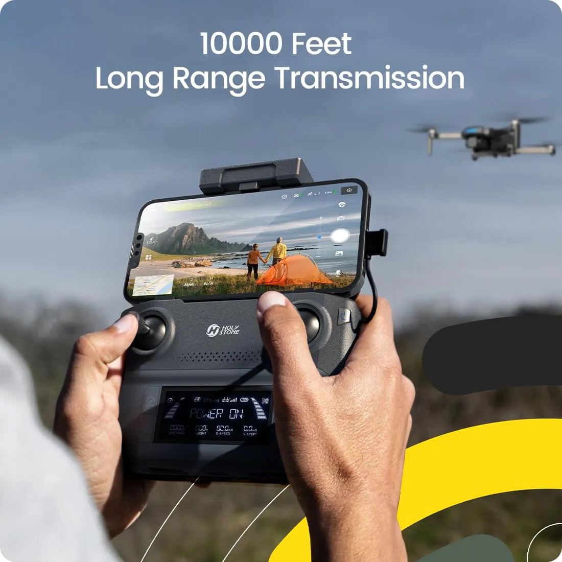 GPS Drone with 4K UHD Camera for Adults Beginner; HS360S 249g Foldable FPV RC Quadcopter