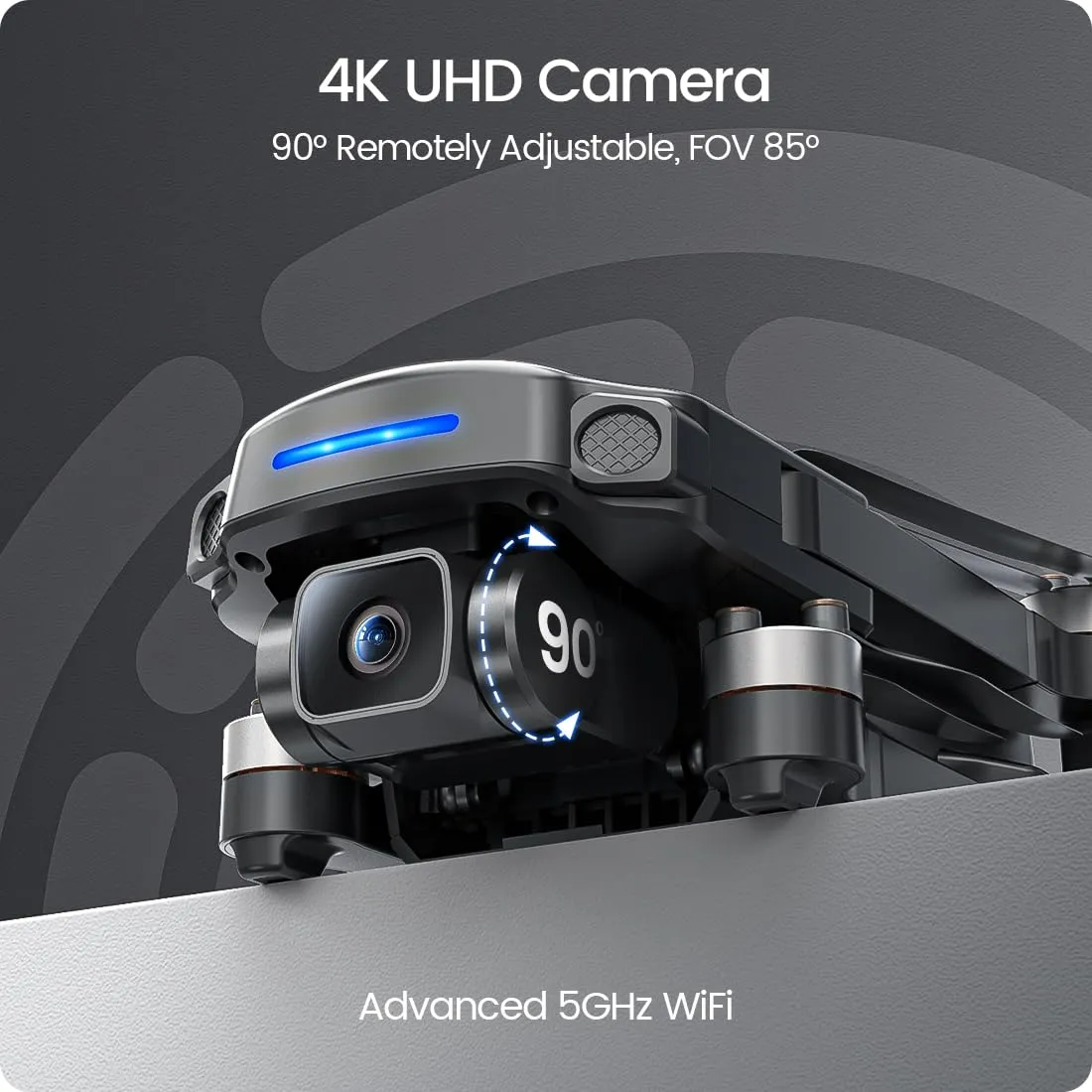 GPS Drone with 4K UHD Camera for Adults Beginner; HS360S 249g Foldable FPV RC Quadcopter