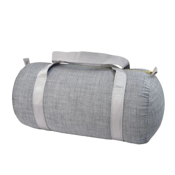 Grey Chambray Medium Duffel Bag
