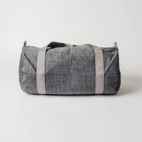 Grey Chambray Medium Duffel Bag