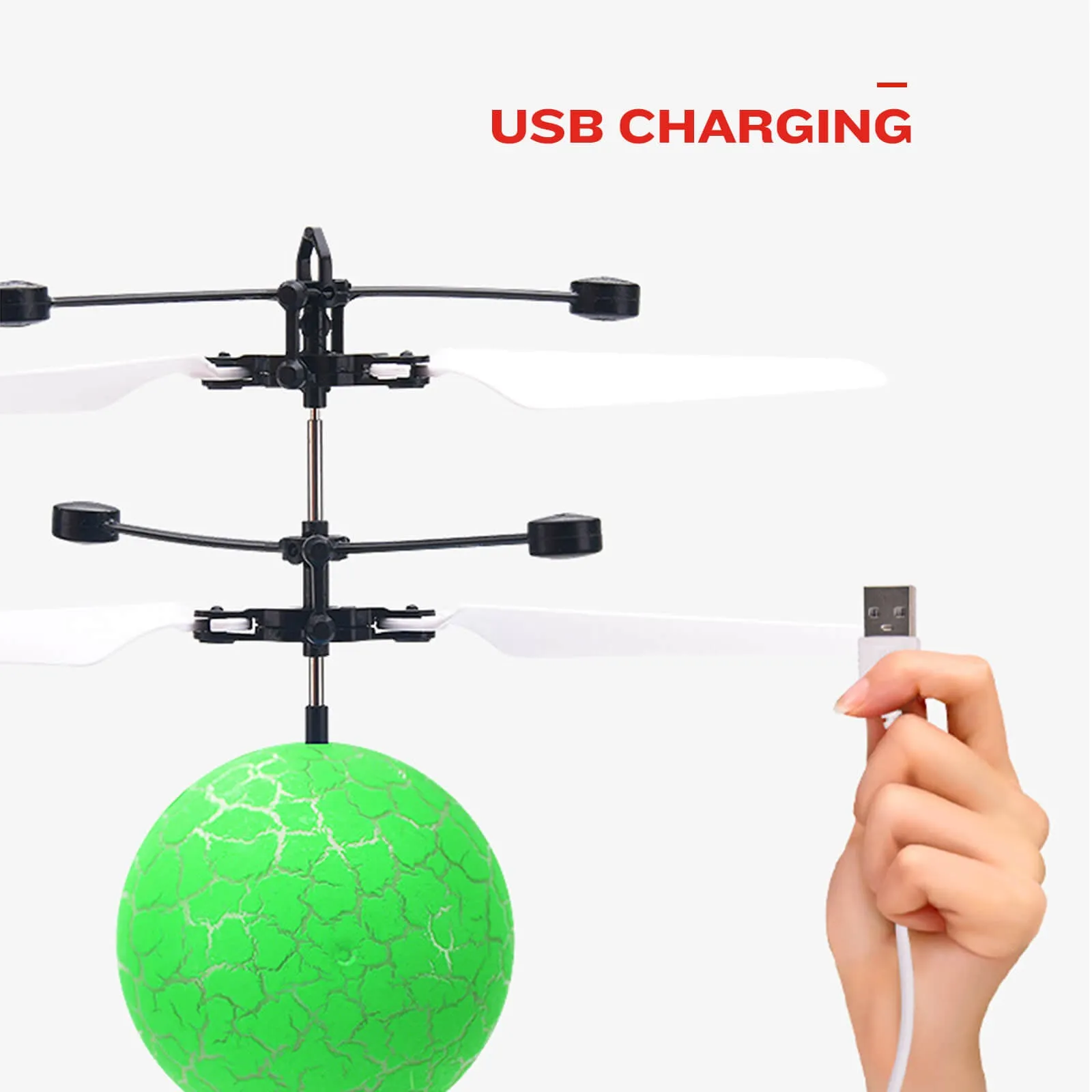 Hands Free Mini Drone Fancy Crystal Flying Ball LED Light RC Drone Induction Aircraft Toys