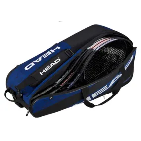 Head Team Racket Bag Blue Black L 9 Rackets