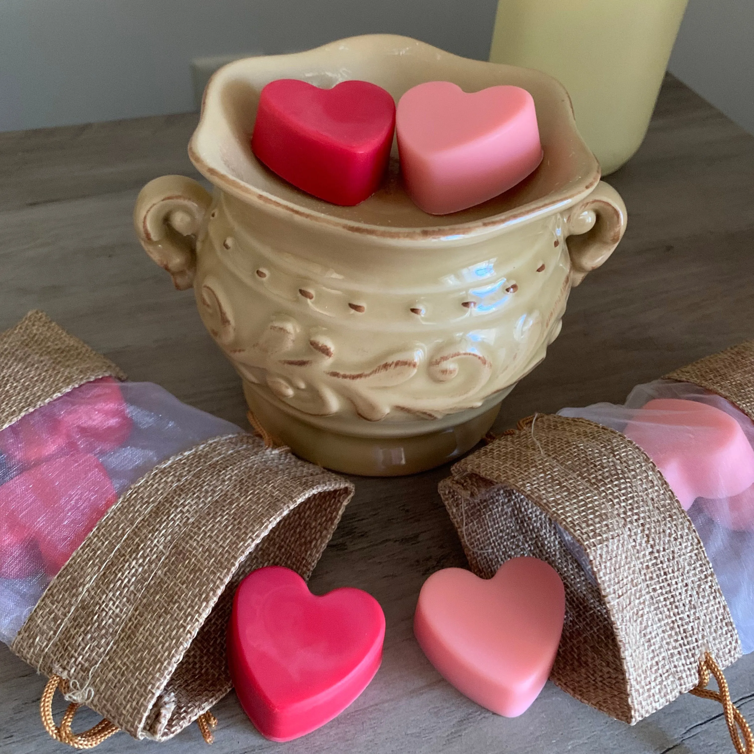 Heart-Shaped Soy Wax Melts