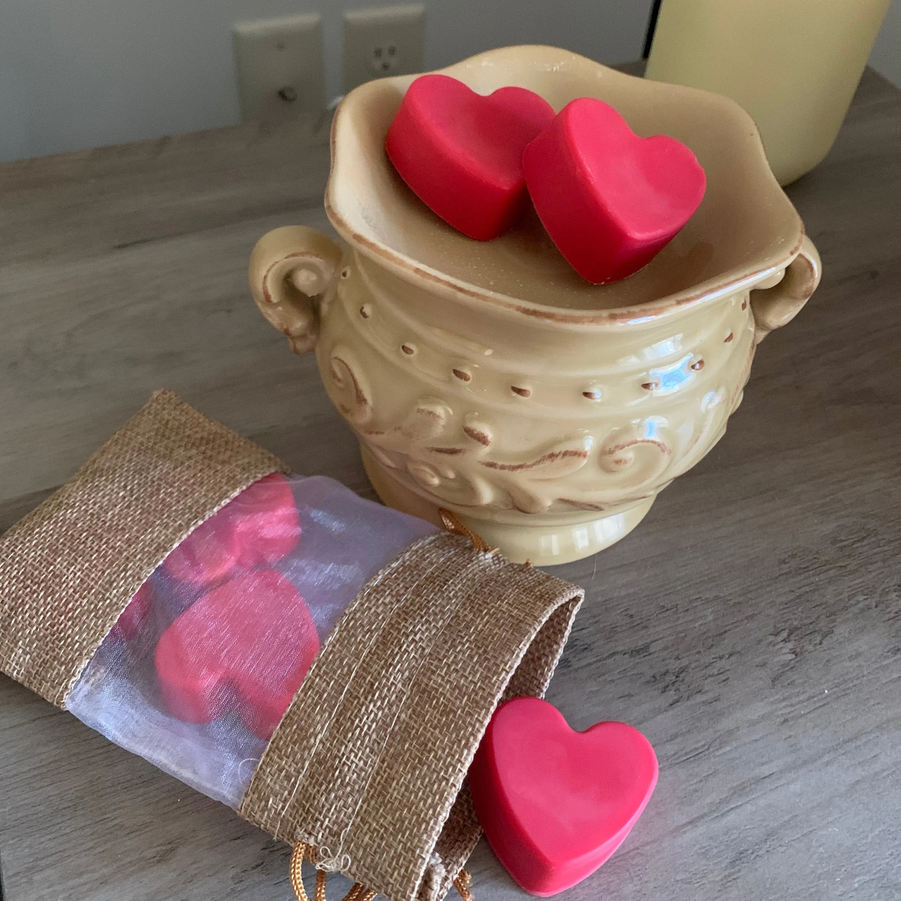 Heart-Shaped Soy Wax Melts