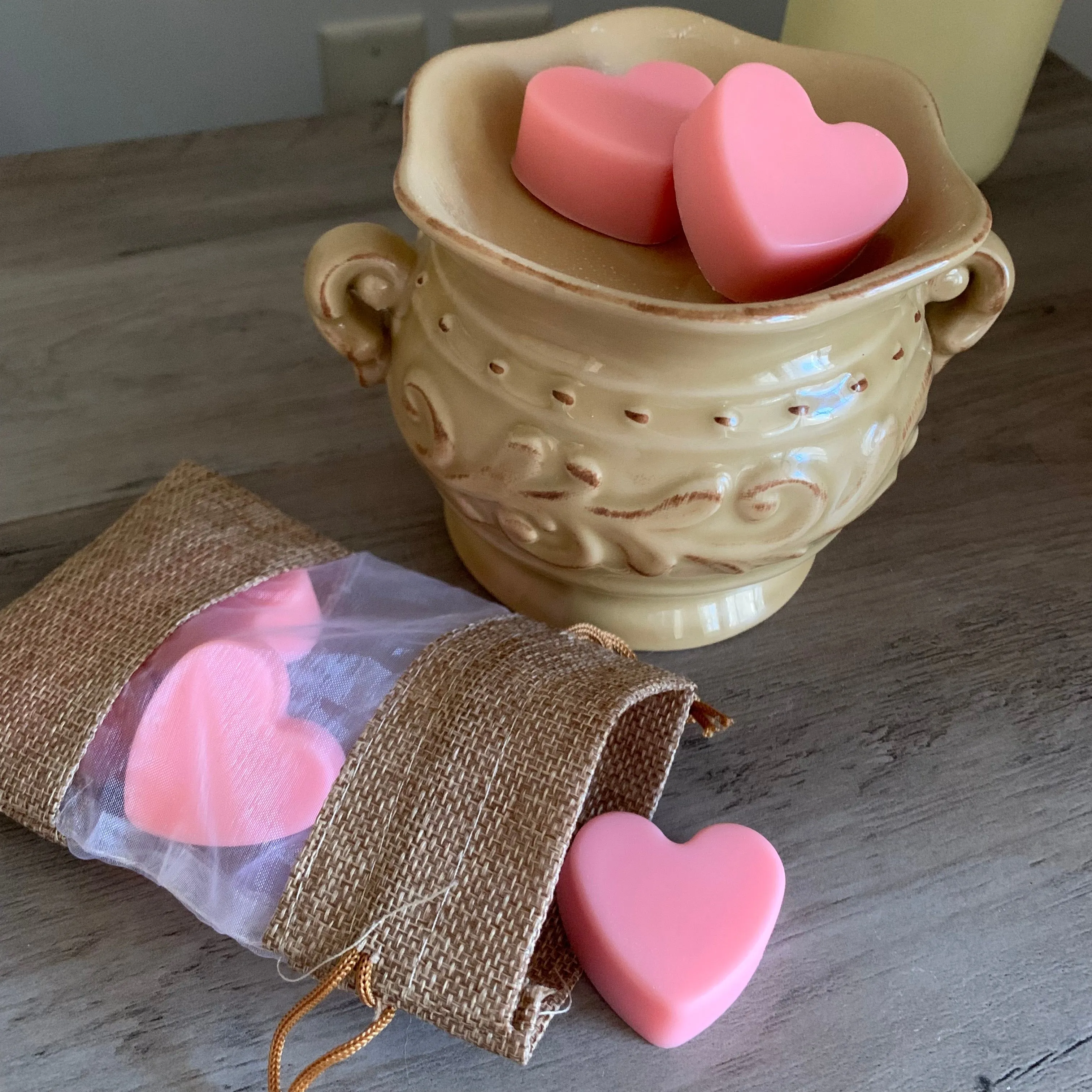 Heart-Shaped Soy Wax Melts