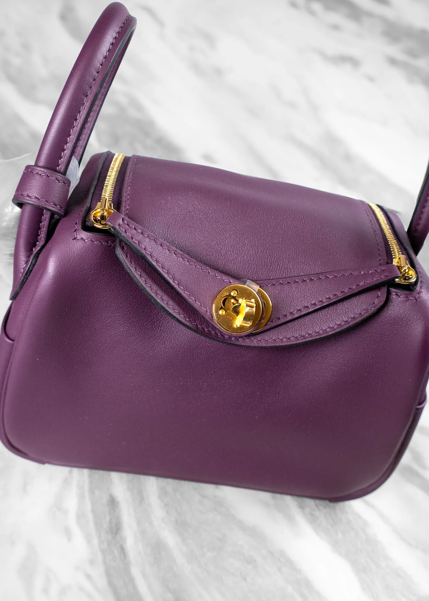 Hermès Taurillon Clemence Mini Lindy Bag