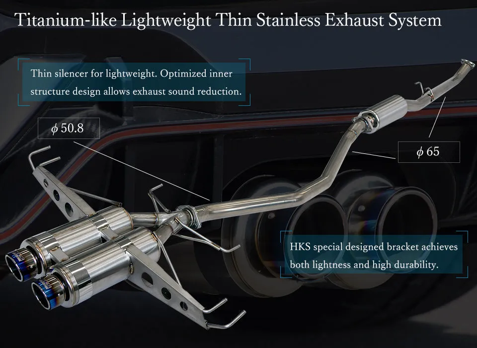 HKS FK8 Hi-Power Spec L2 Cat-Back Exhaust for Civic Type R 2017 