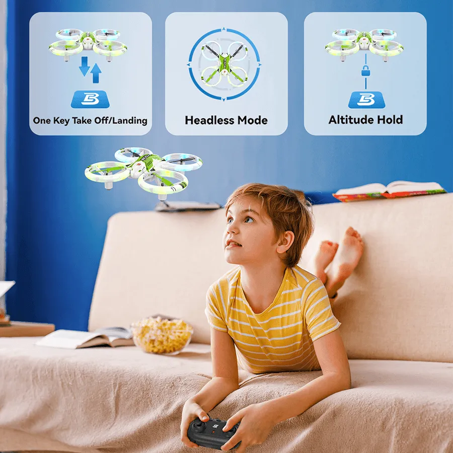 HQ055 Mini RC Drone for Beginners with Lighting Effect