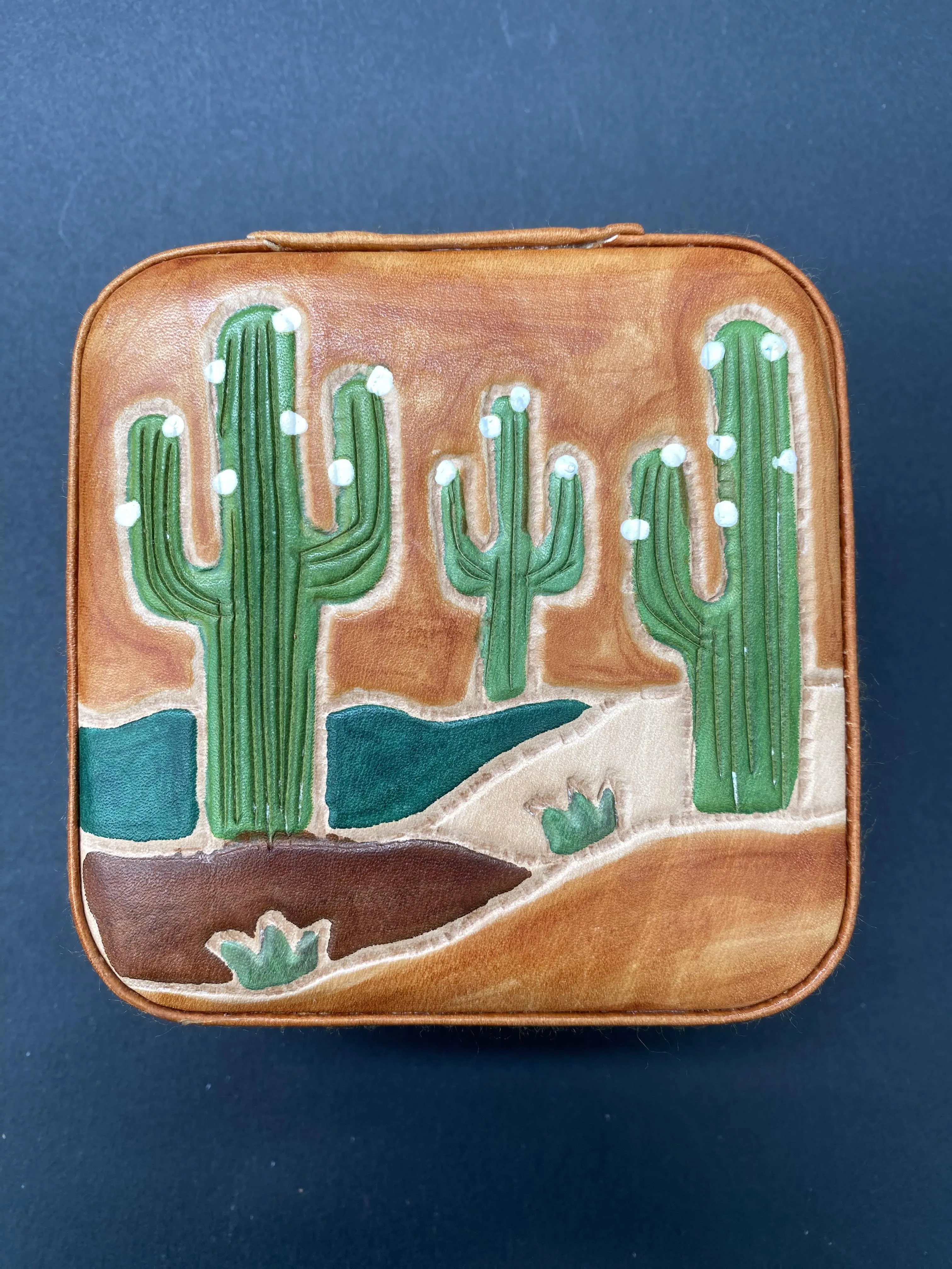 Jewellery Box Tan Cactus
