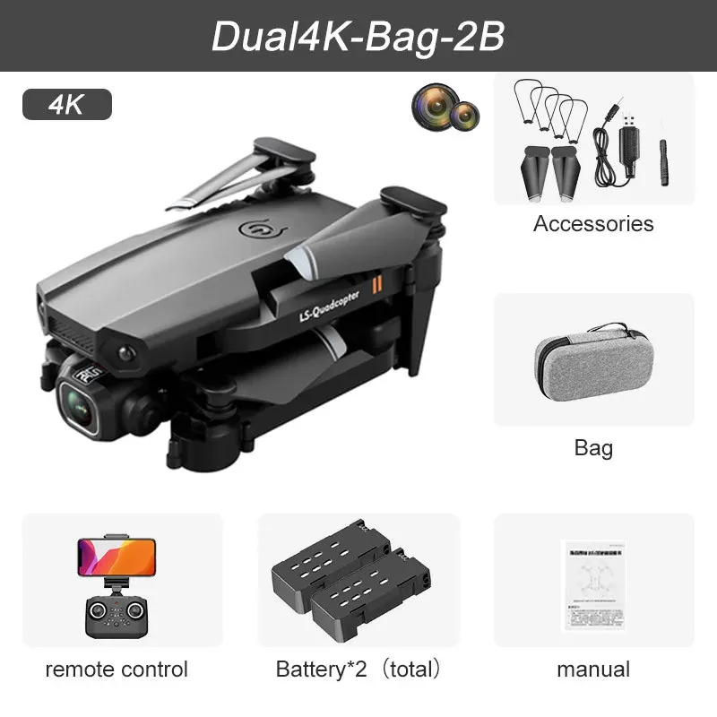 JINHENG XT6 Portable 4K Mini Drone - Perfect Gift for Young Flyers
