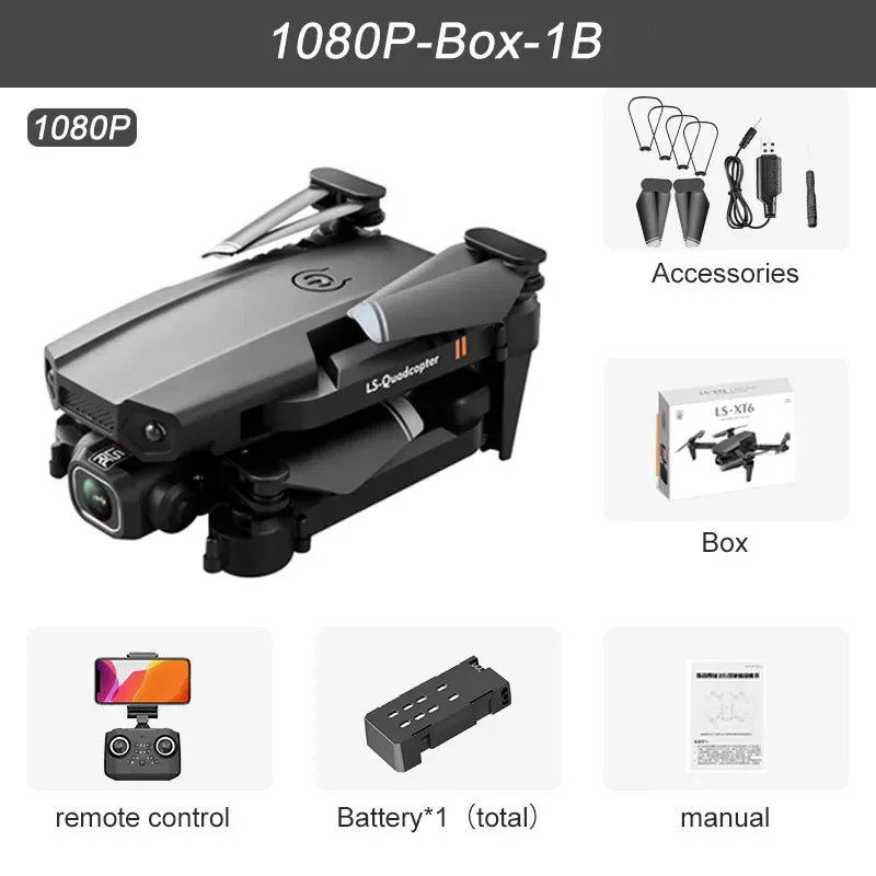 JINHENG XT6 Portable 4K Mini Drone - Perfect Gift for Young Flyers