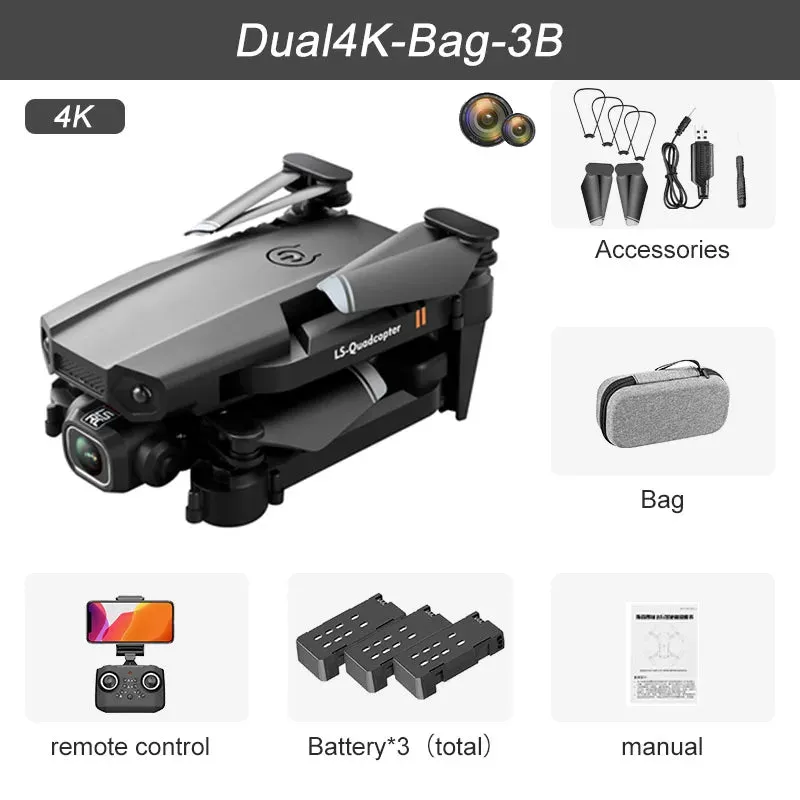 JINHENG XT6 Portable 4K Mini Drone - Perfect Gift for Young Flyers