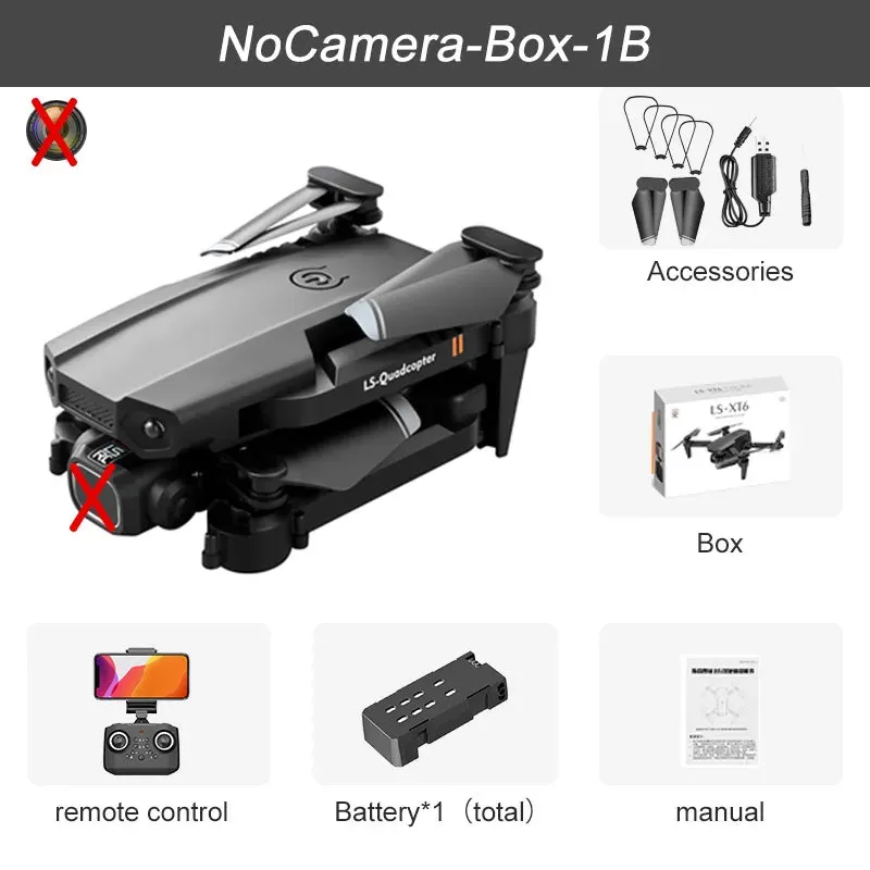JINHENG XT6 Portable 4K Mini Drone - Perfect Gift for Young Flyers