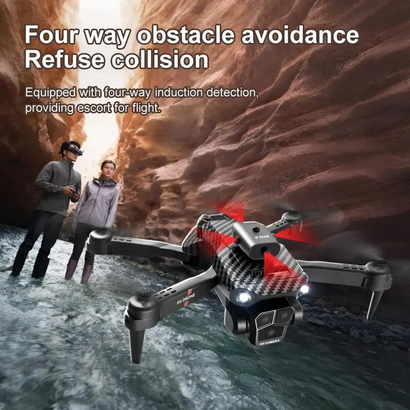 K6Max Mini Drone with Triple Cameras and Optical Flow for Stunning Shots