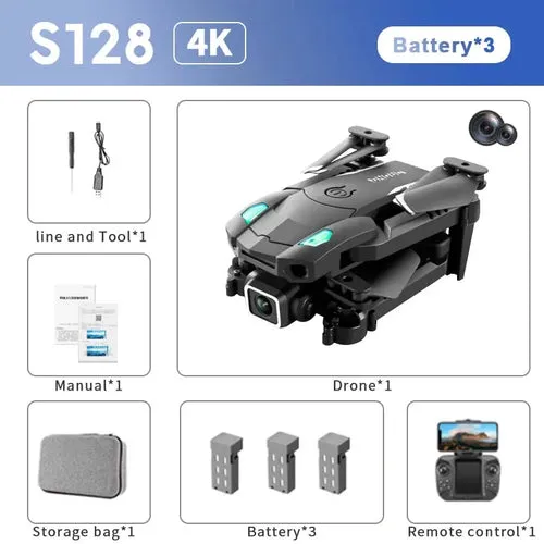 KBDFA S128 Mini Drone: 4K Camera & Smart Obstacle Avoidance Tech