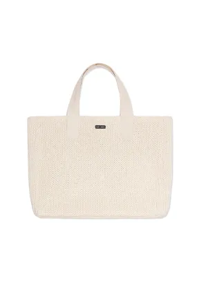 Knitted Bag - in cotton (BLANC D'HIVER)